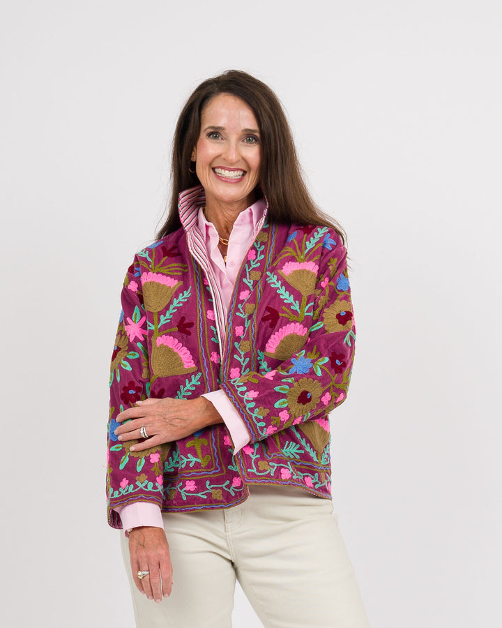 Lavender Embroidered Jacket