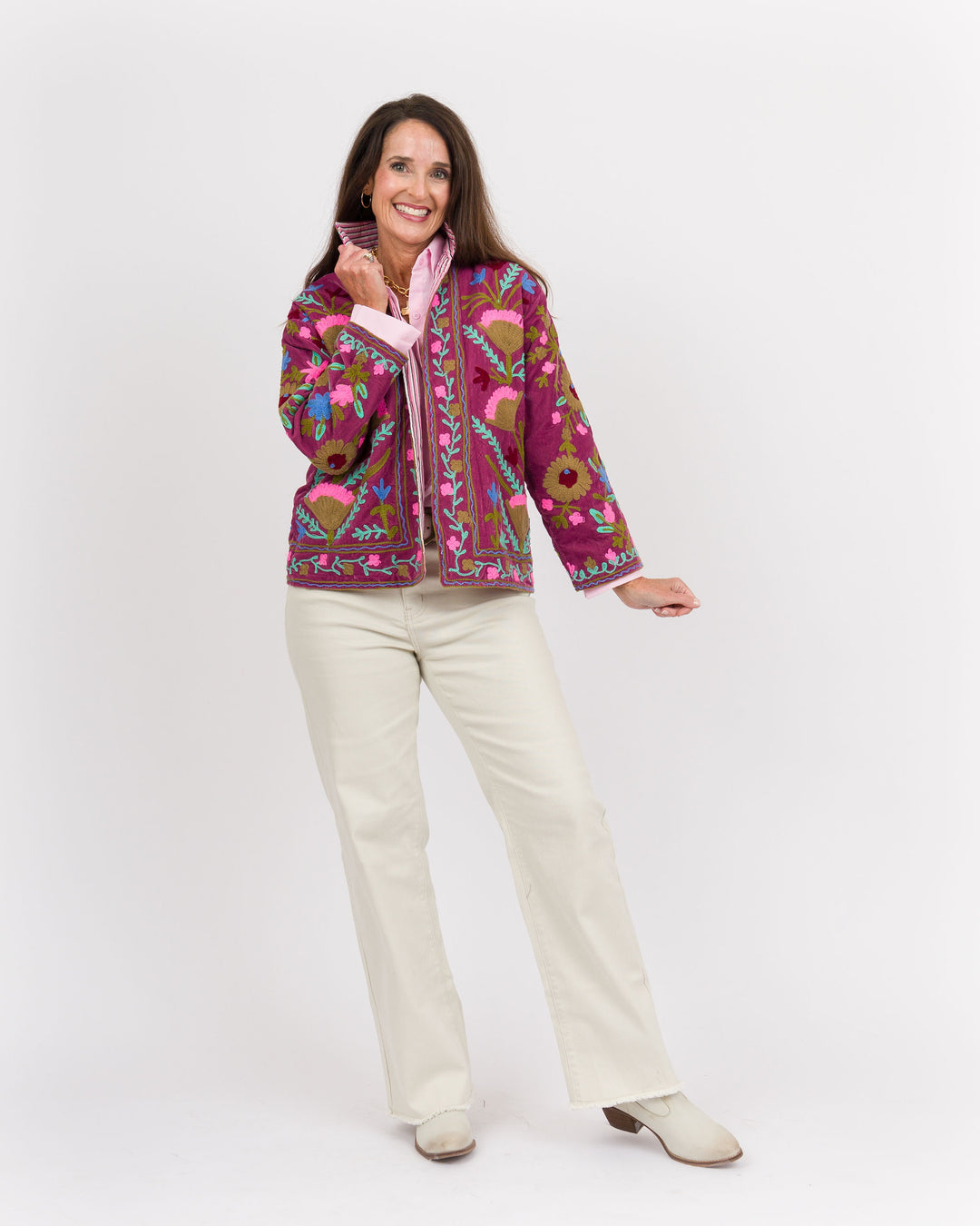 Lavender Embroidered Jacket