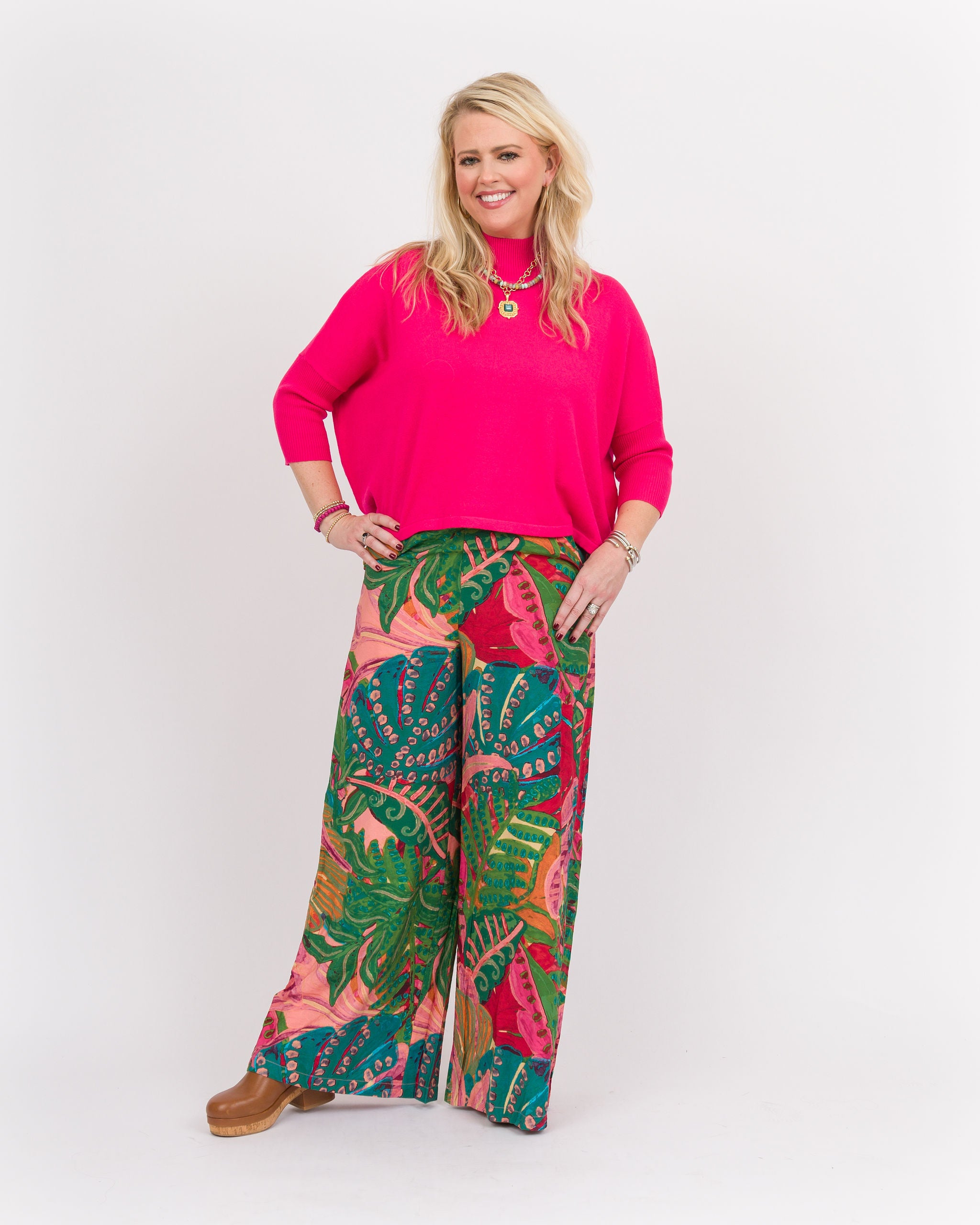 トップス kyama Kerisma Aja Ortho Sweater- Fuchsia – Hip Chics Boutique