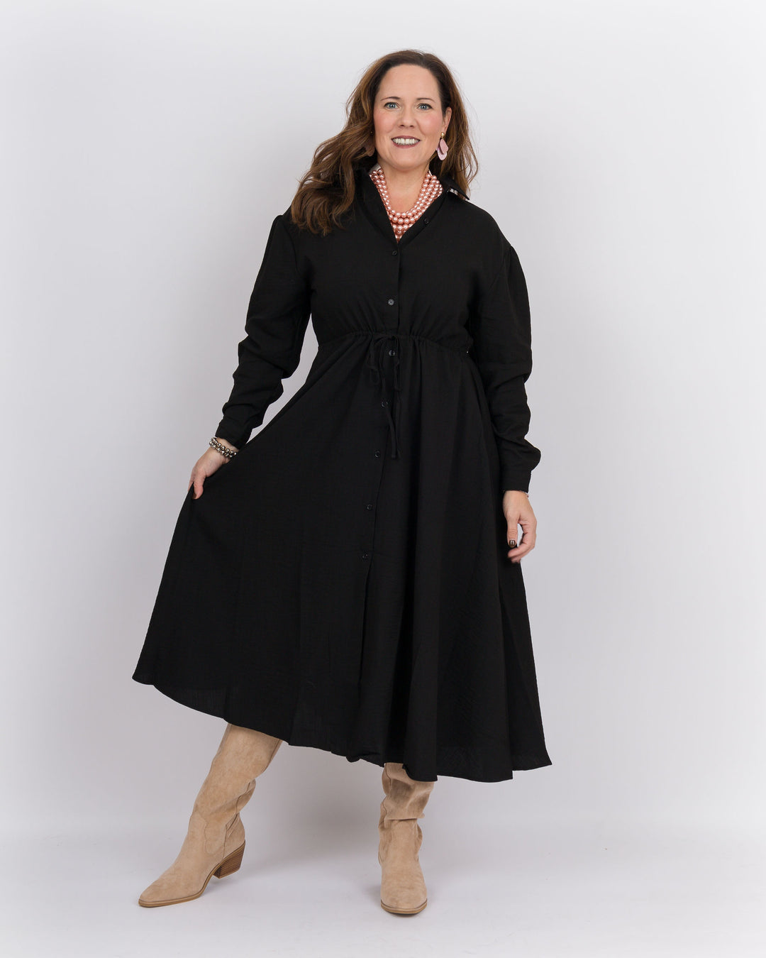 Brenda Midi Dress Black