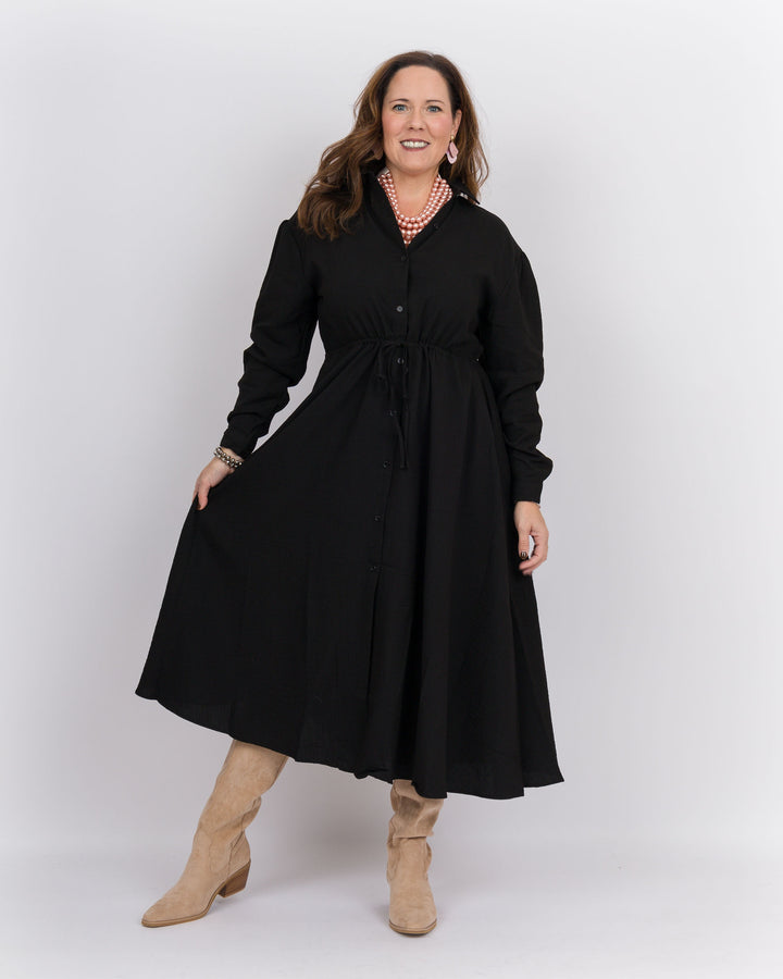 Brenda Midi Dress Black