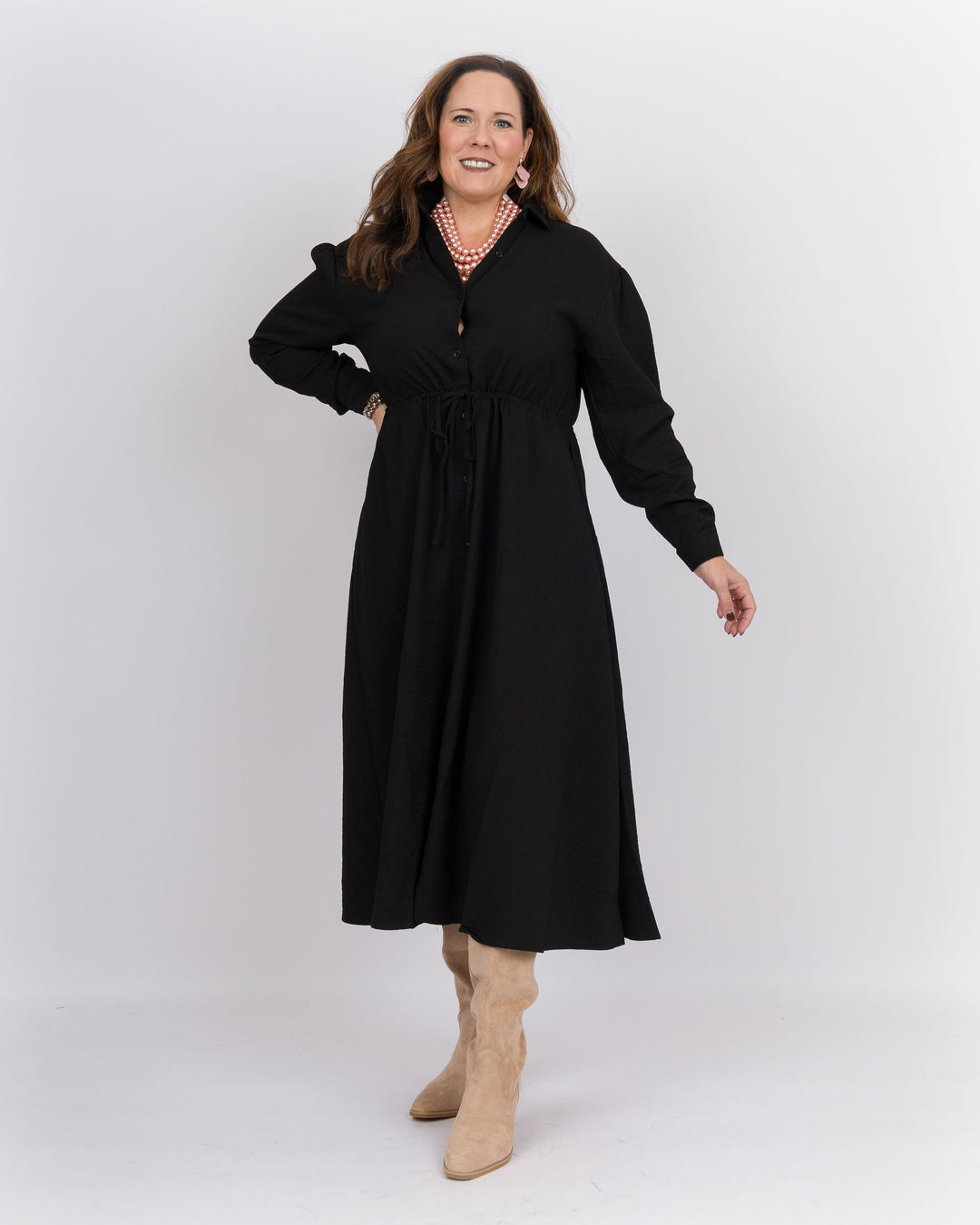 Brenda Midi Dress Black