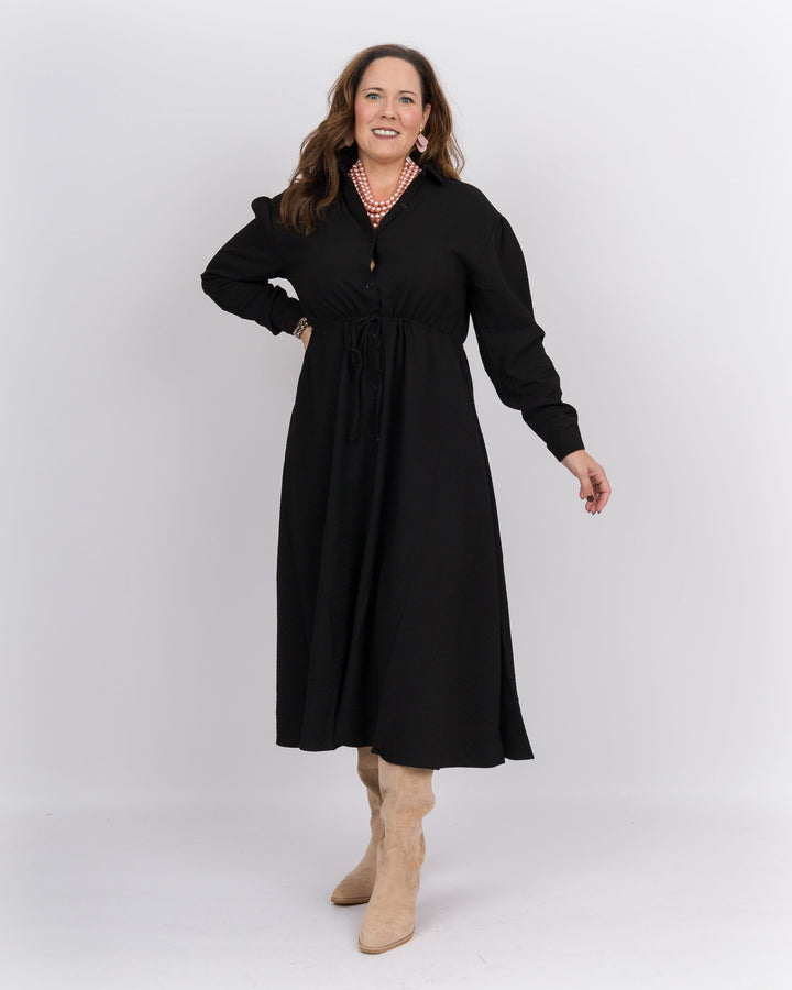 Brenda Midi Dress Black