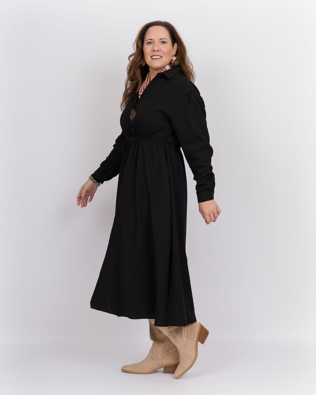 Brenda Midi Dress Black