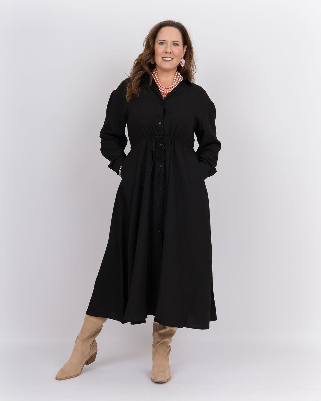 Brenda Midi Dress Black