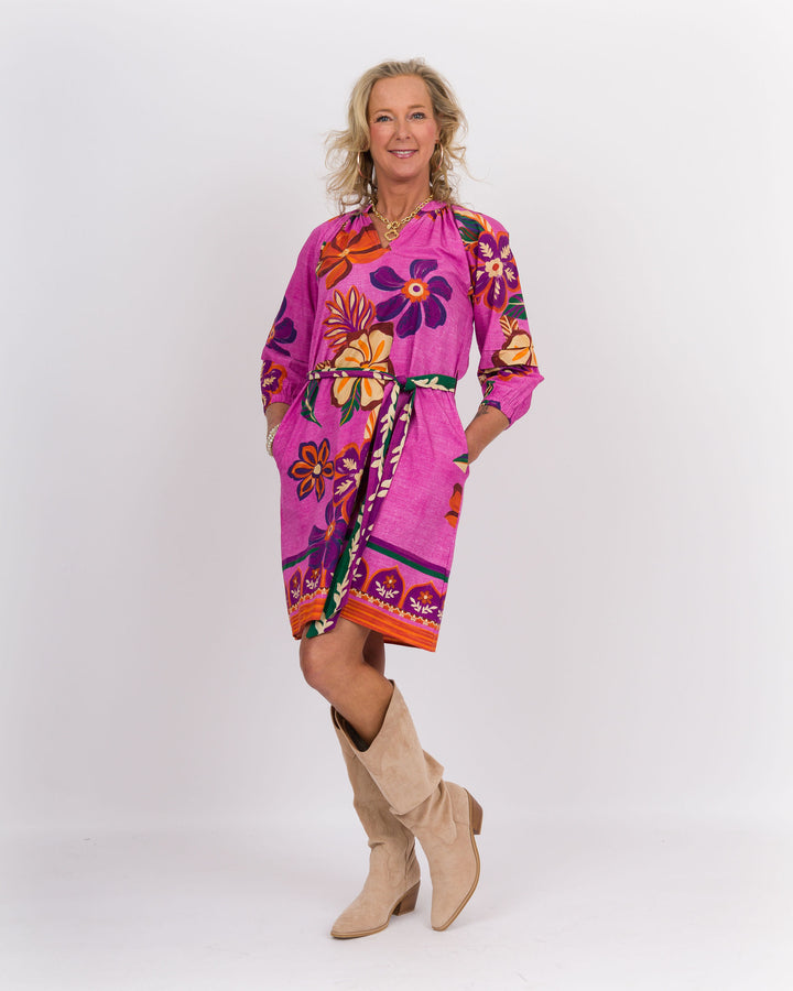Gia Dress Mauve Blossoms