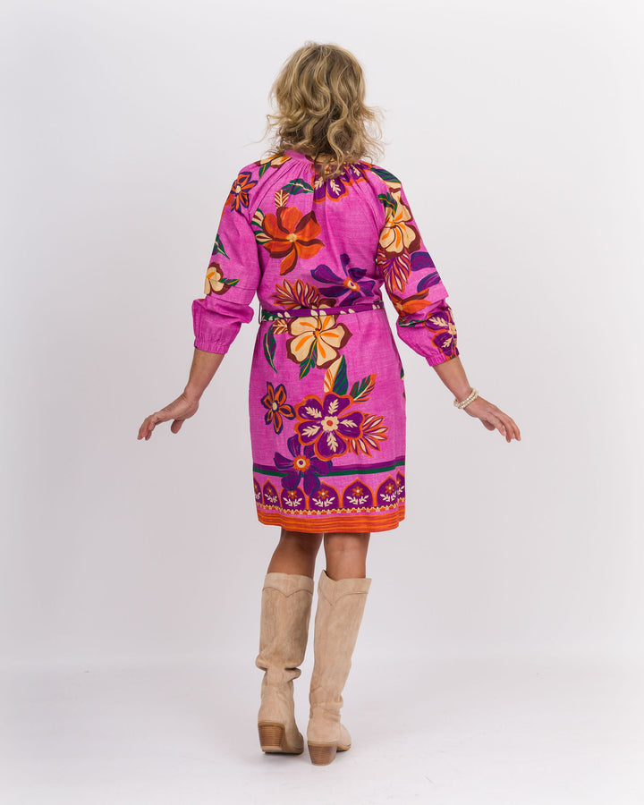 Gia Dress Mauve Blossoms