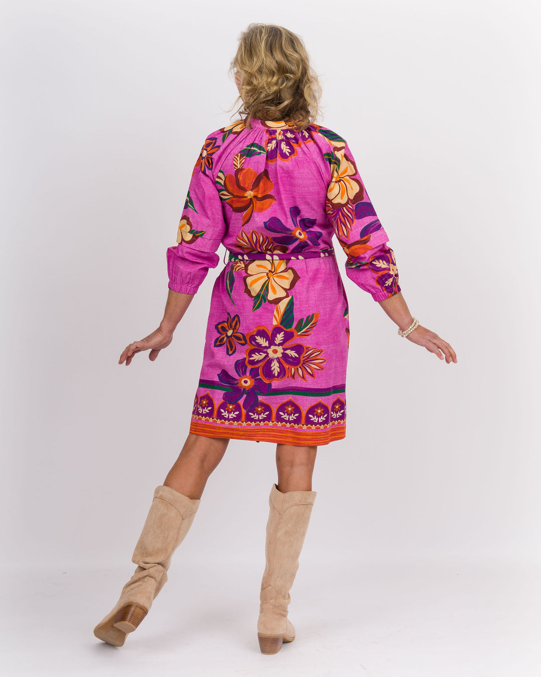 Gia Dress Mauve Blossoms