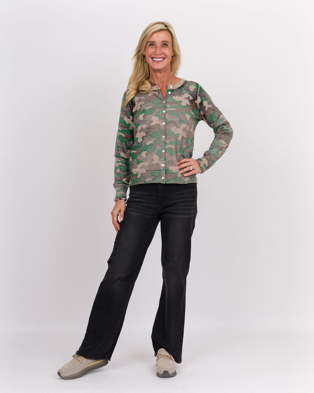 Heart of Pine Mineral Black Wide Leg Jeans