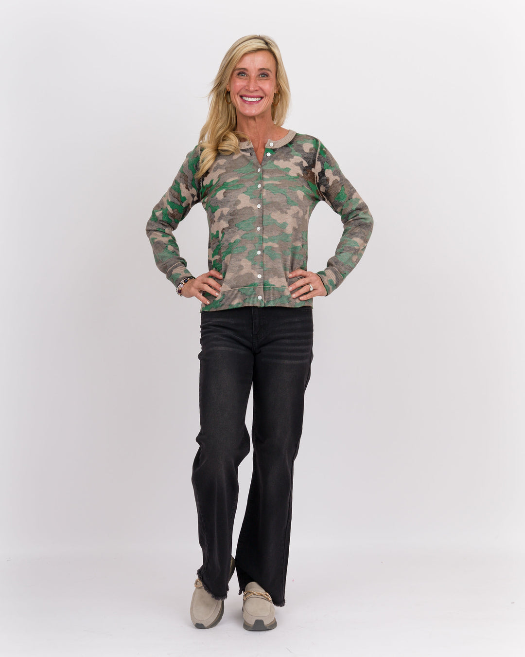 Heart of Pine Mineral Black Wide Leg Jeans