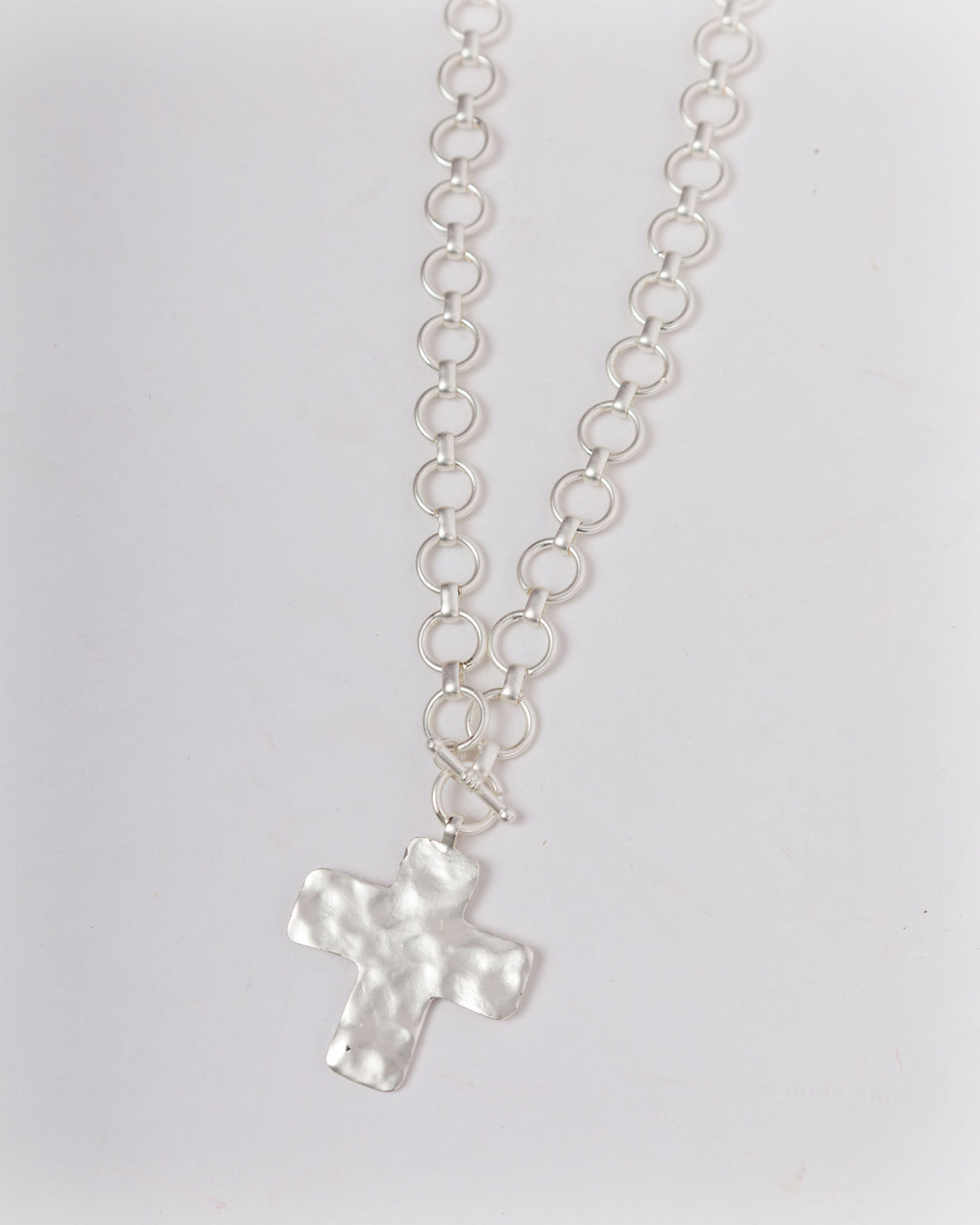 SM Cross Necklace Silver