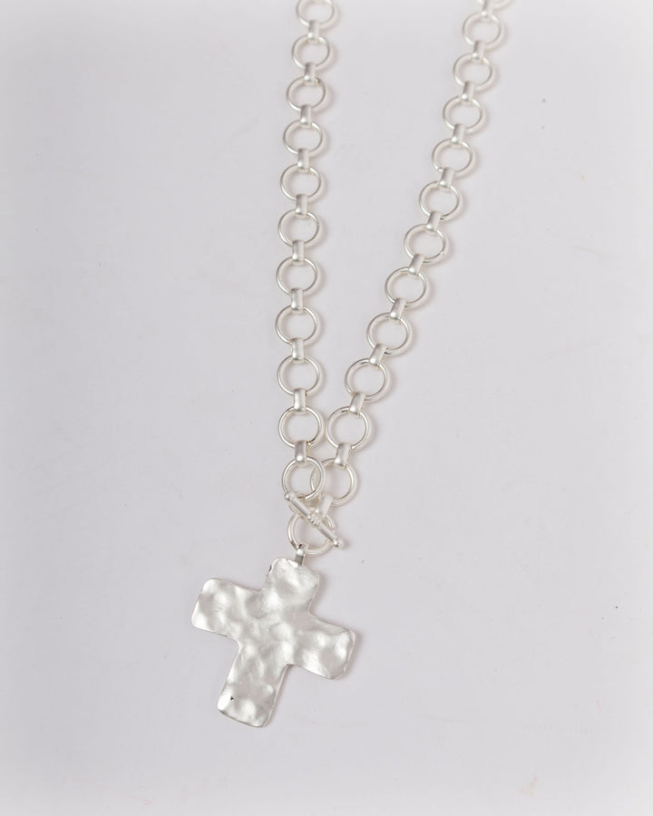 SM Cross Necklace Silver
