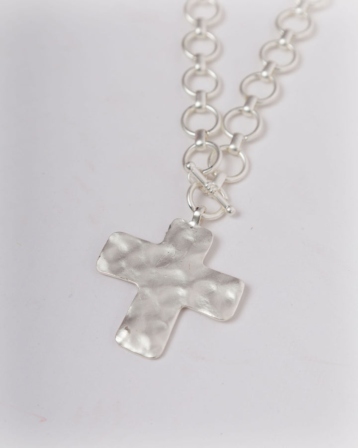 SM Cross Necklace Silver