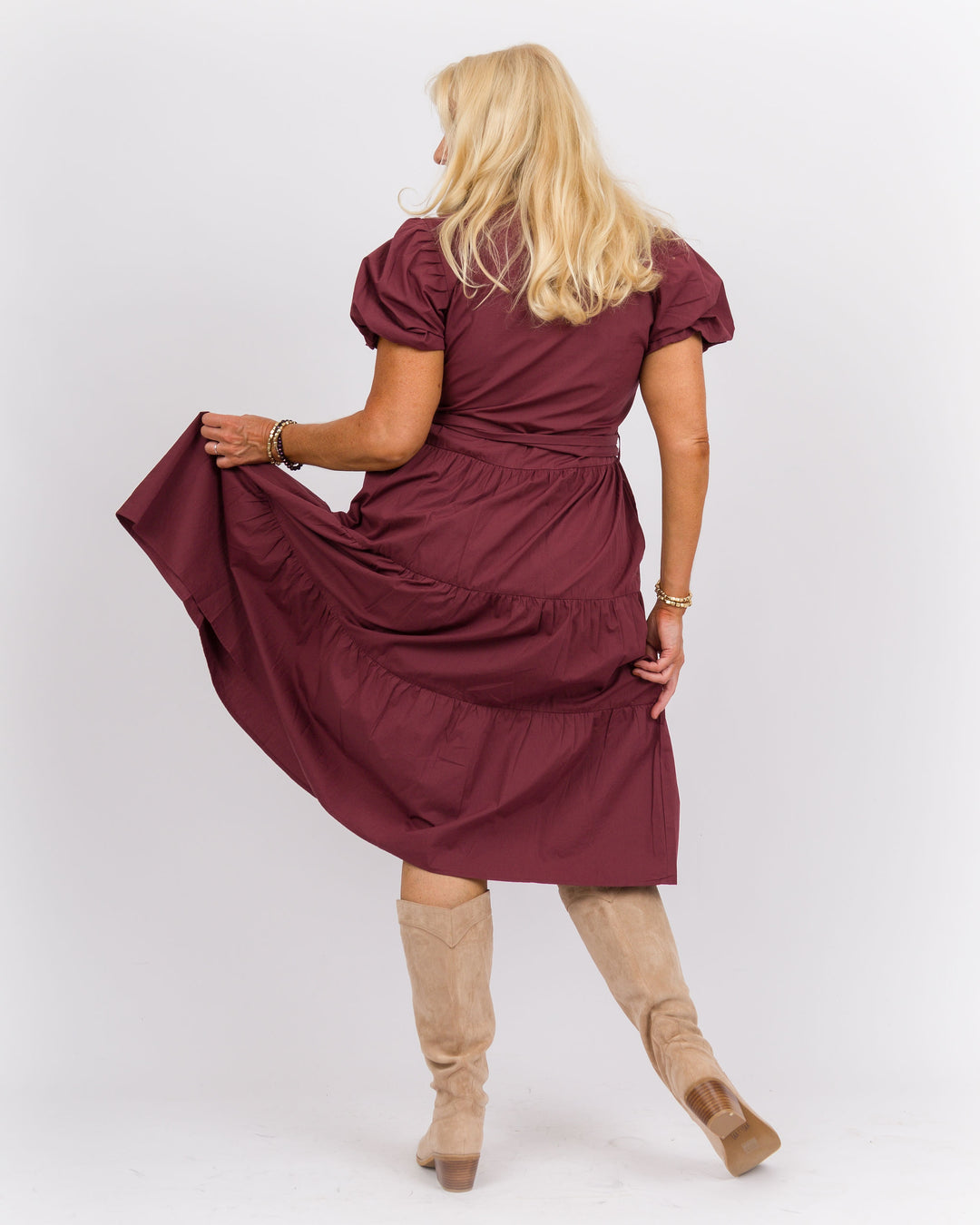 Clara  Wine Dress
