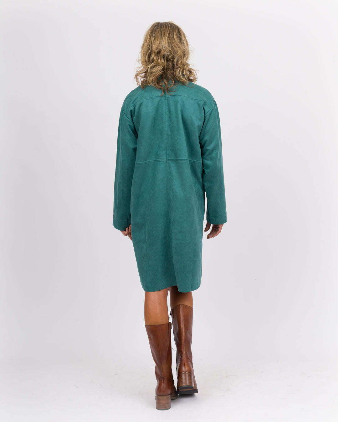 Teal Green Duster Dress
