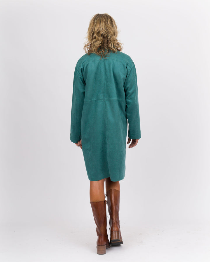 Teal Green Duster Dress