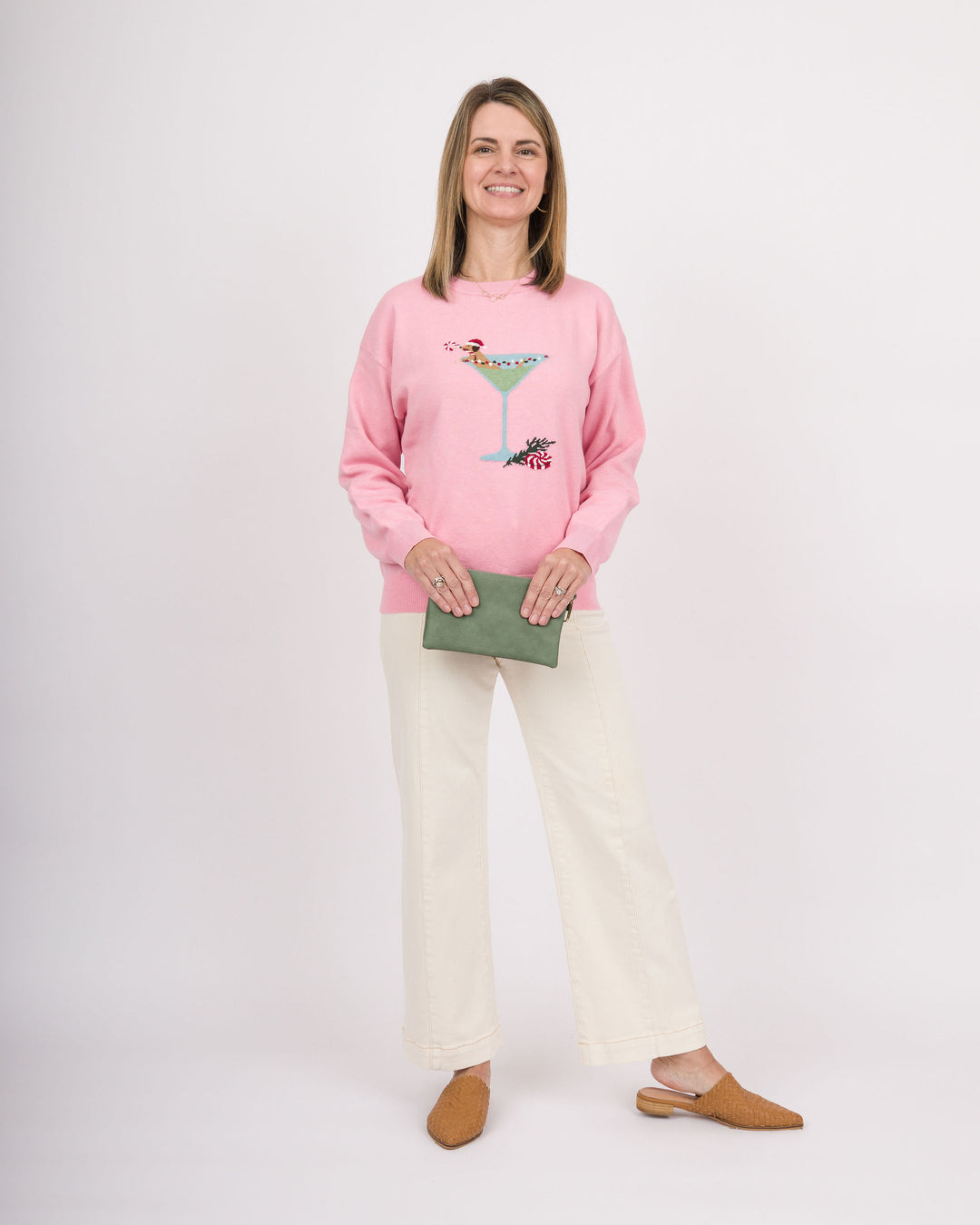 Pink Cocktail Dog Sweater