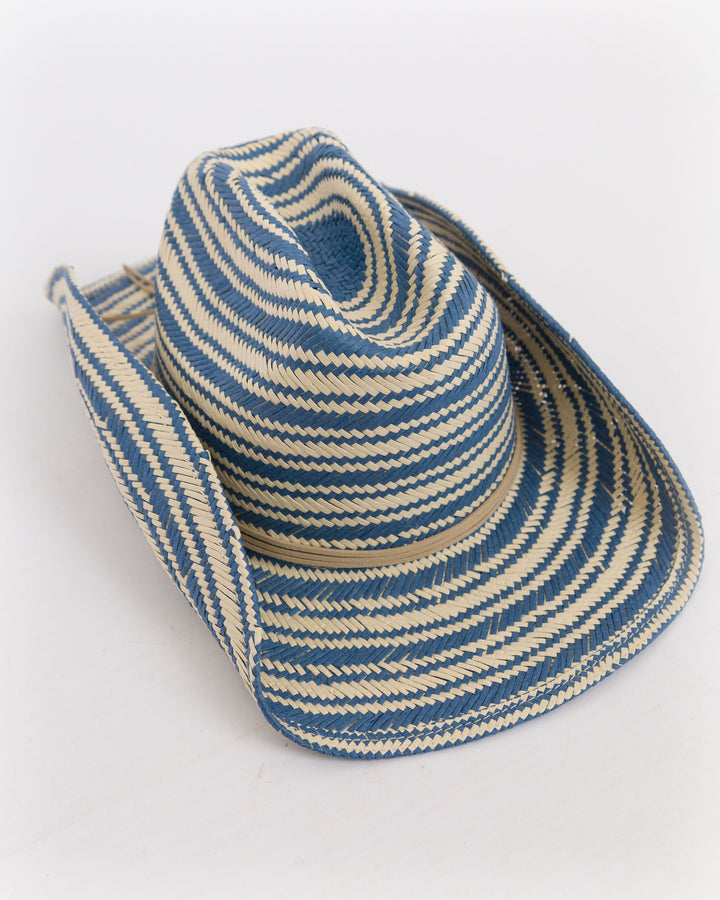 Zuma Blue Striped Cattleman Hat