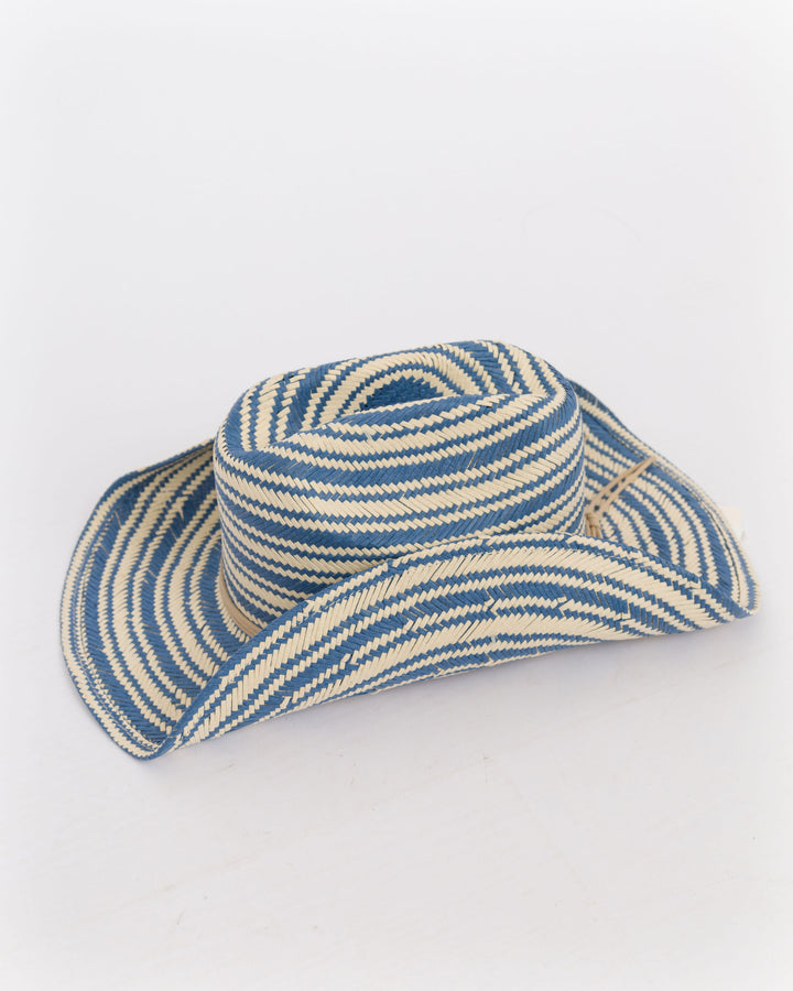 Zuma Blue Striped Cattleman Hat