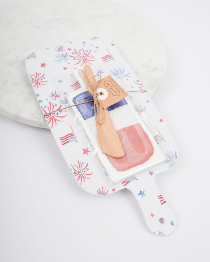 Americana Melamine Board &amp; Napkin Sets