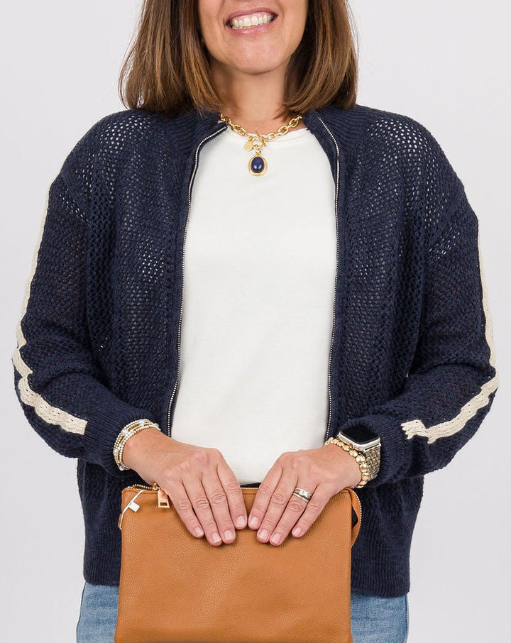 Midnight Textured Knit Jacket