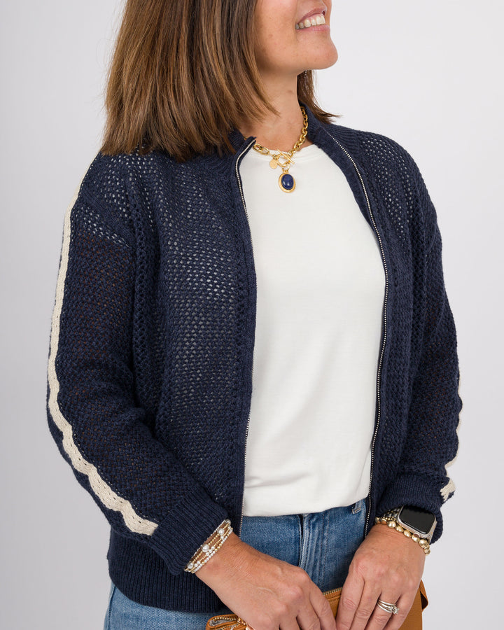 Midnight Textured Knit Jacket