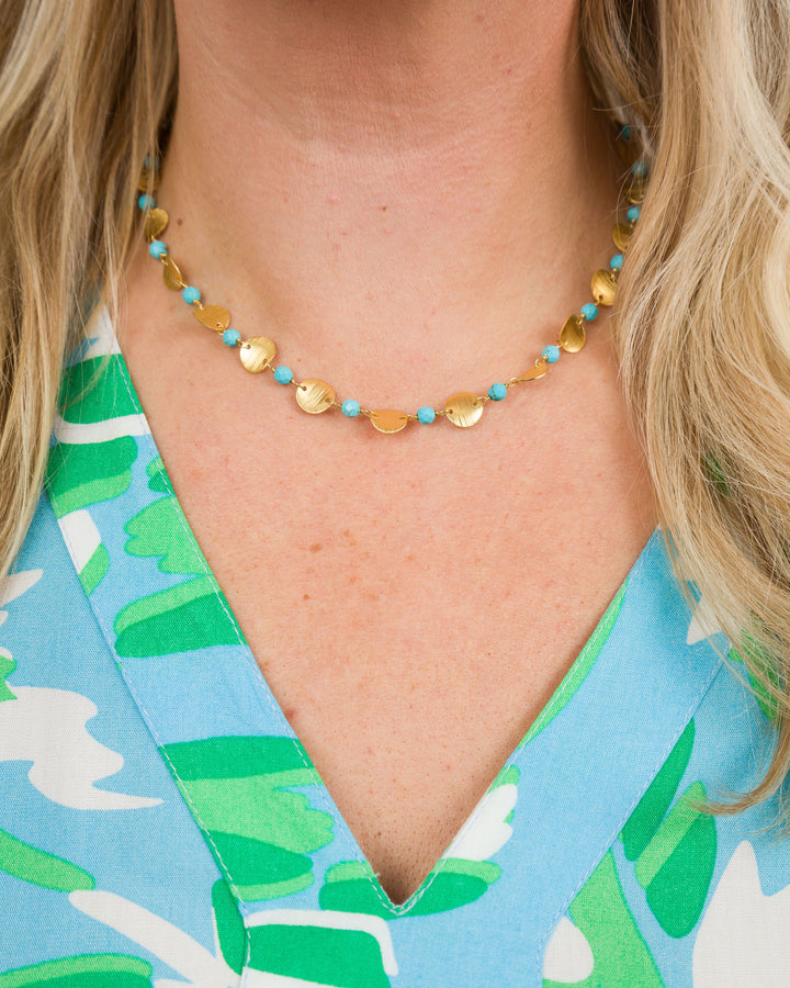 Creative Brazil TS Stone Necklace Hilton Turquoise