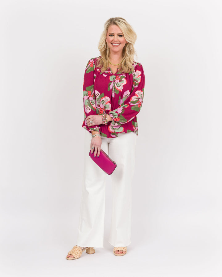 Janelle Top Plum-Final Sale
