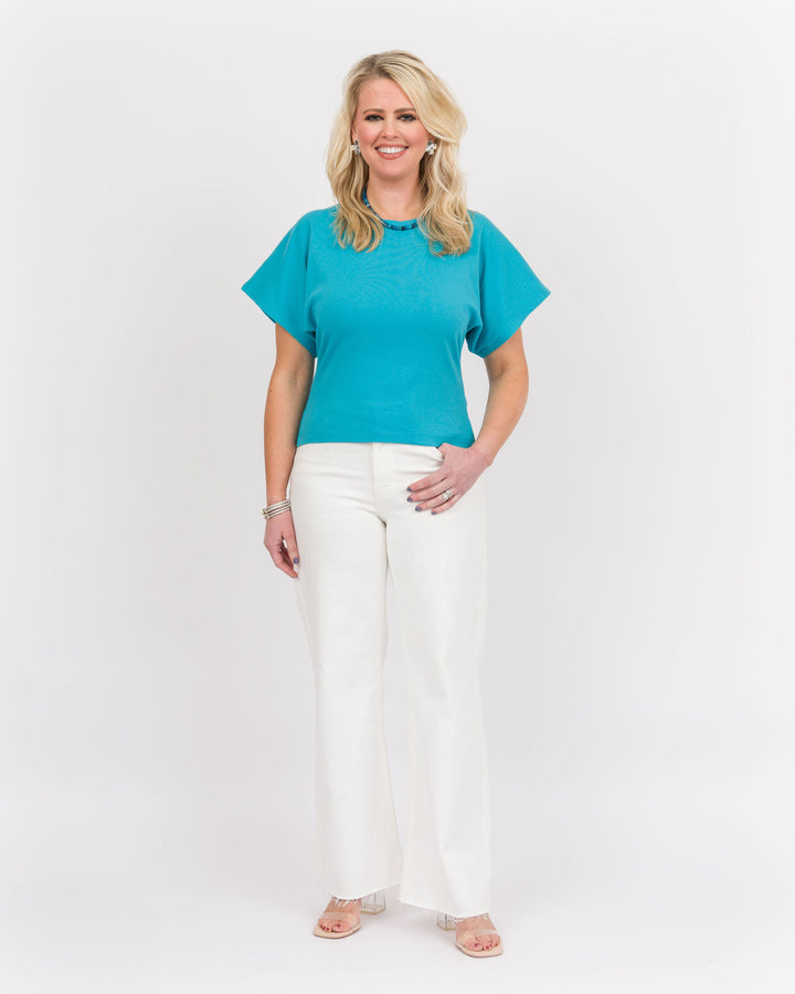 Angel Crew Neck Top -  Beryl