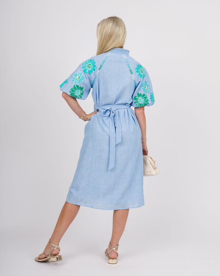Bridget Blue Midi Dress