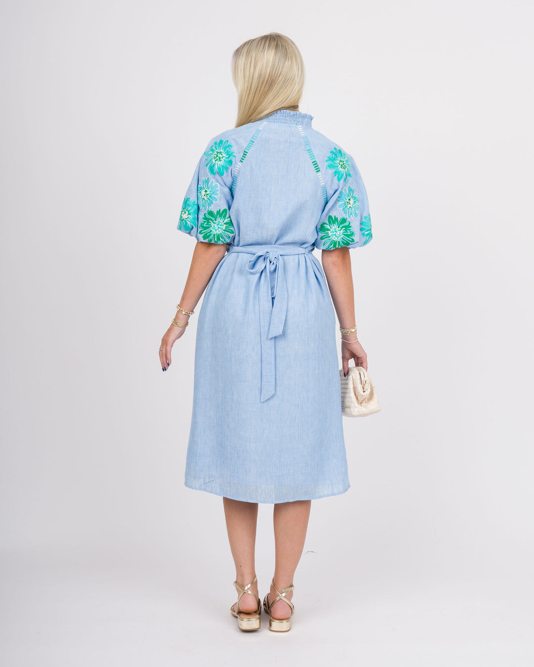 Bridget Blue Midi Dress