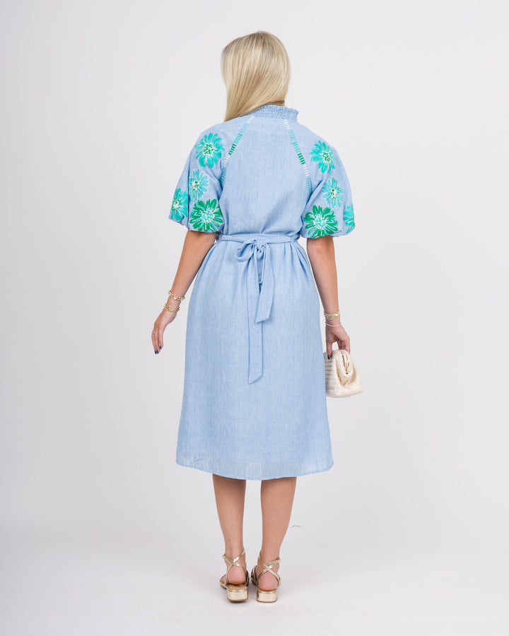 Bridget Blue Midi Dress