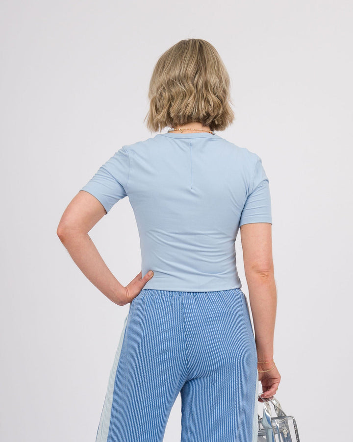 Ice Blue Second Skin Crew Tee