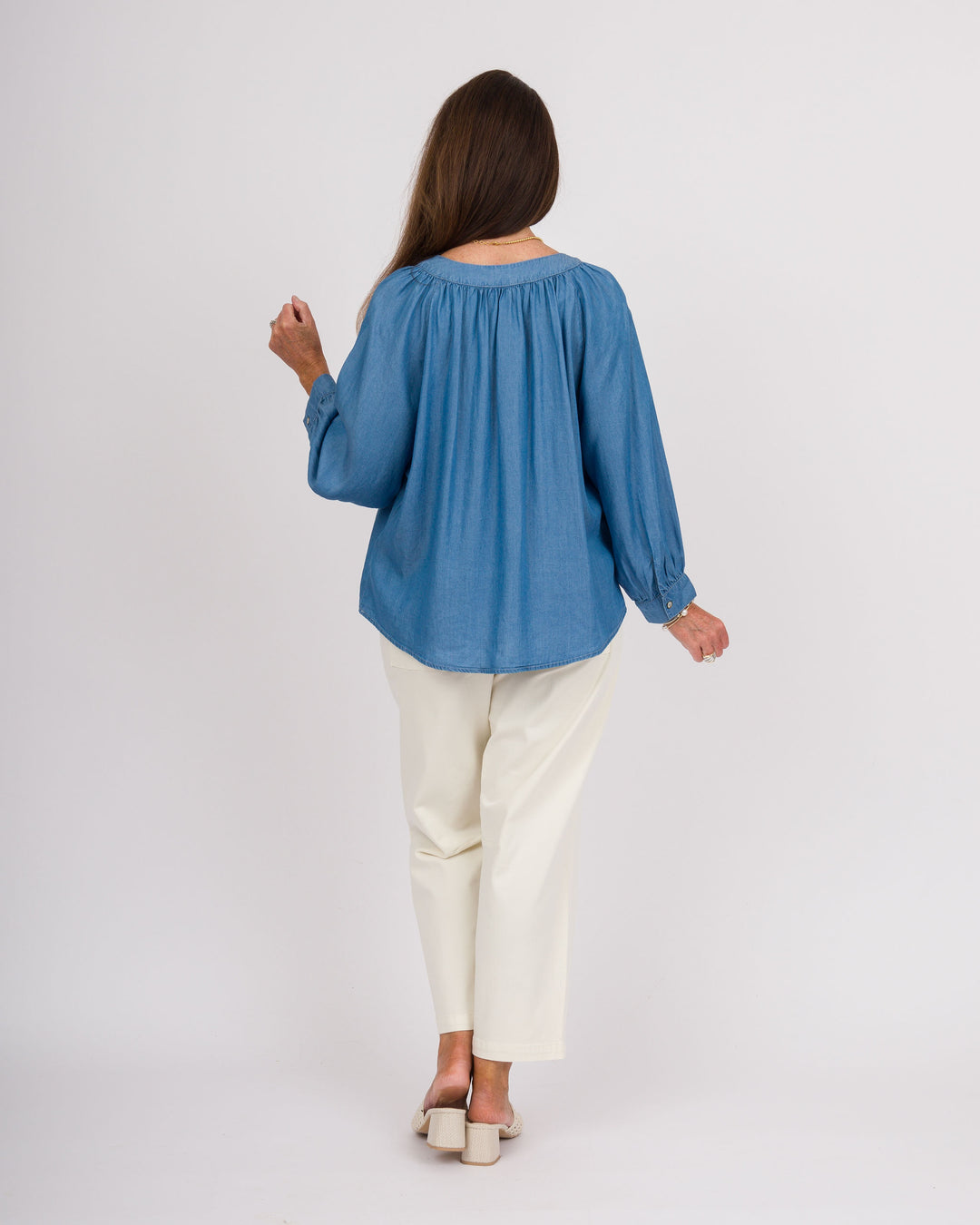 Marysue Blouse Medium Wash
