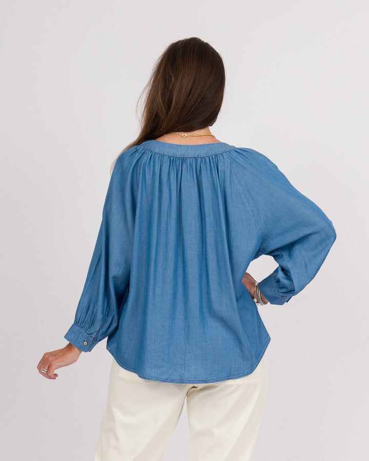 Marysue Blouse Medium Wash