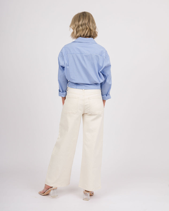 Charlie Striped Top - Blue