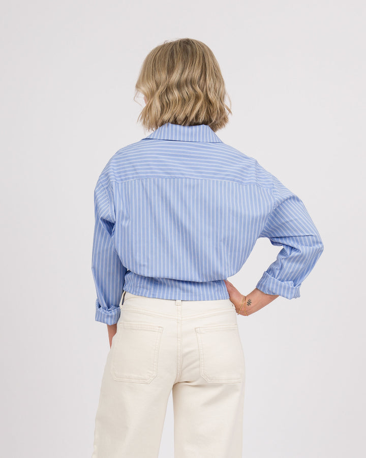 Charlie Striped Top - Blue