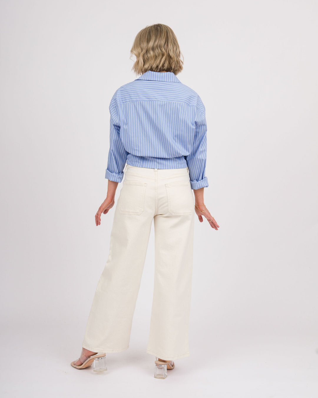 Charlie Striped Top - Blue