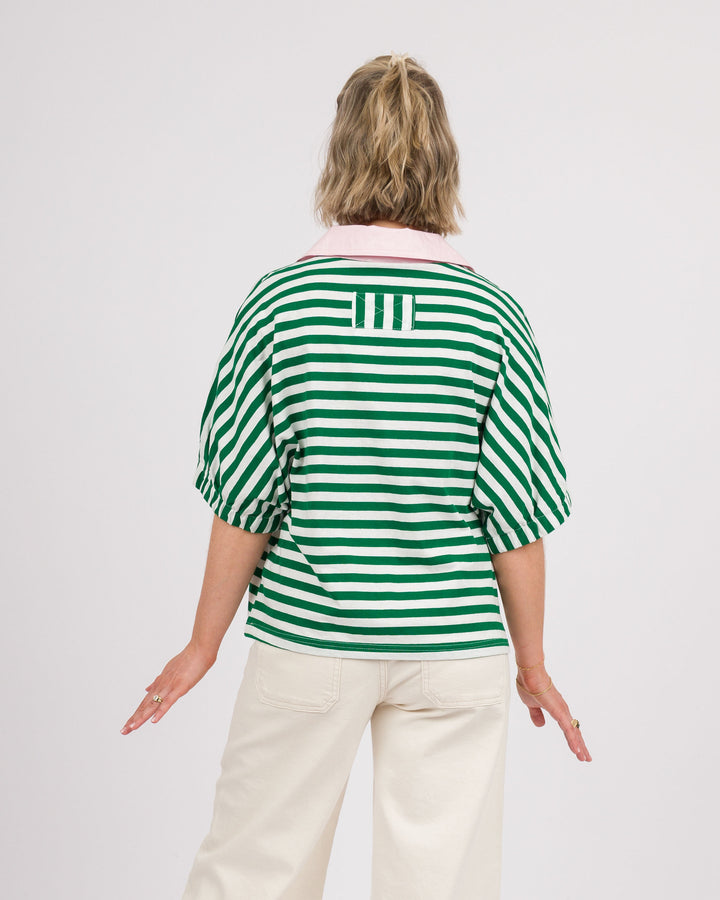 Watermelon Sugar Striped Top - Green