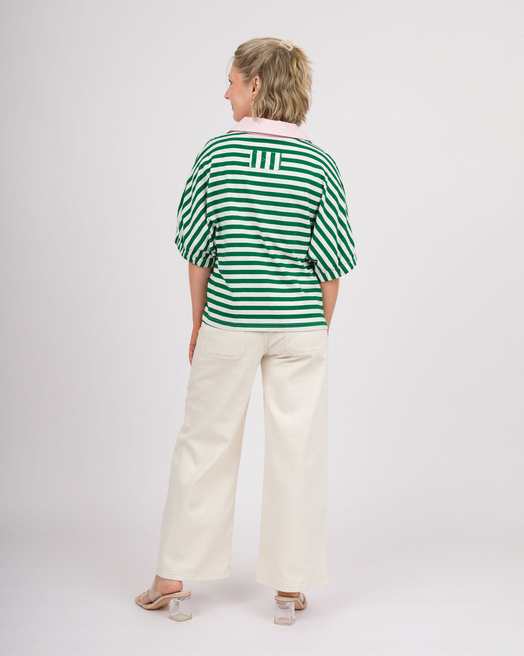 Watermelon Sugar Striped Top - Green