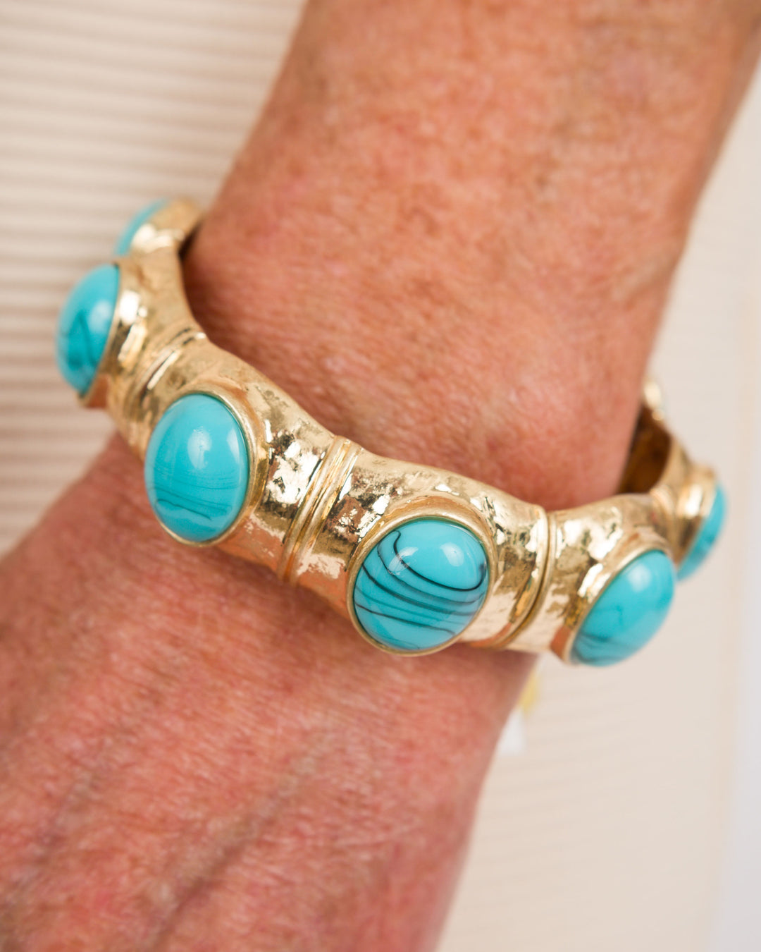 Blue Stone Gold Bracelet