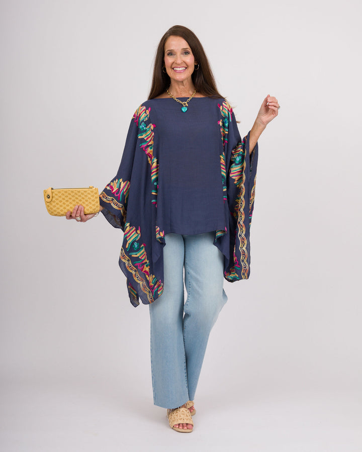 Nia Poncho - Navy