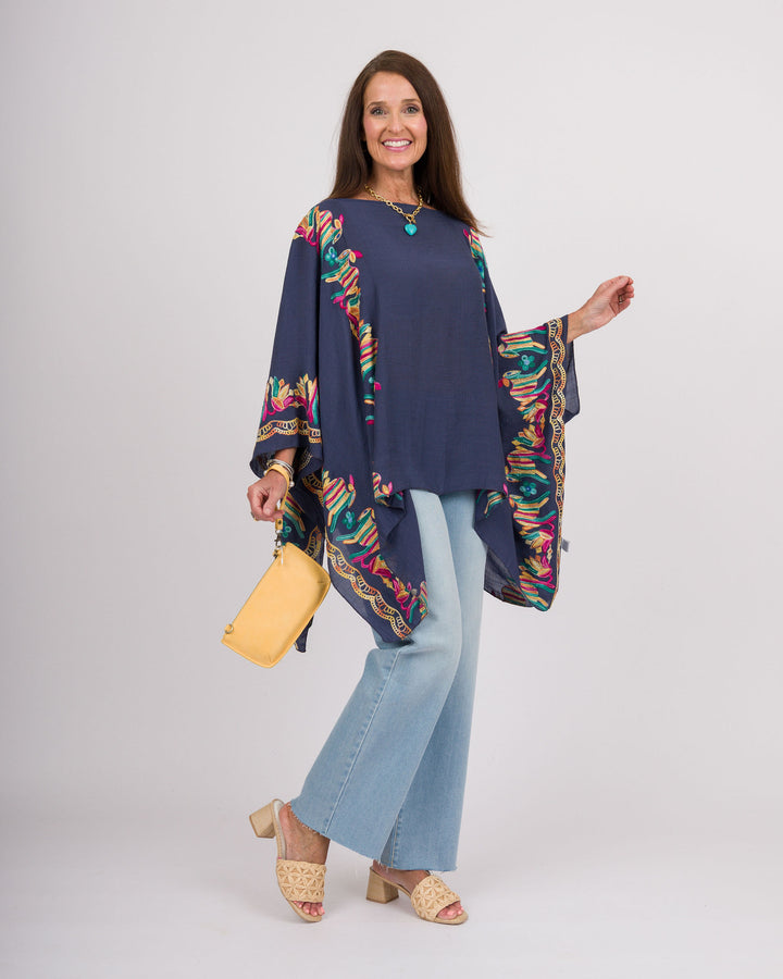 Nia Poncho - Navy