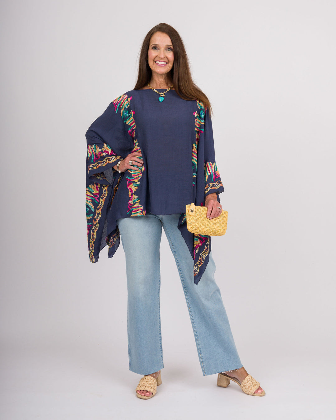 Nia Poncho - Navy