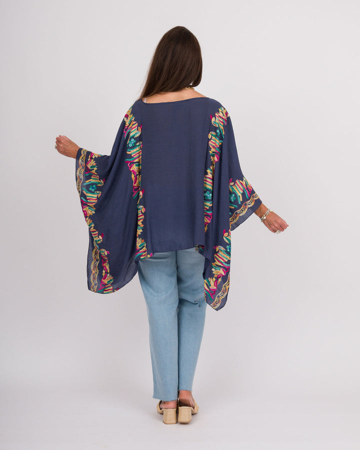 Nia Poncho - Navy