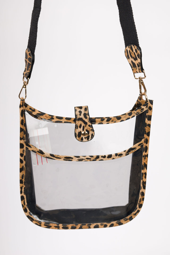 The Bonnie Clear Crossbody Leopard