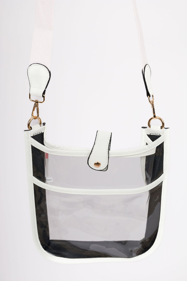 The Bonnie Clear Crossbody White