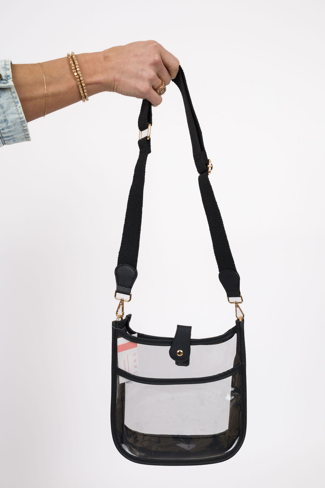The Bonnie Clear Crossbody Black