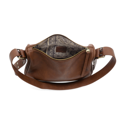 Joy Susan RUSSET MORGAN BUCKLE SHOULDER BAG