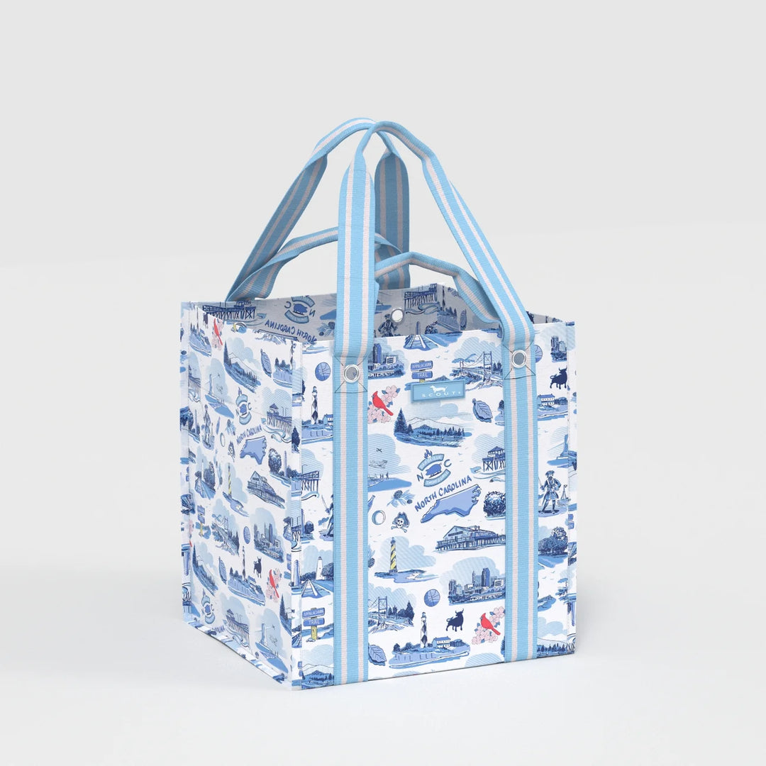 SCOUT Bagette Market Tote - North Carolina Toile